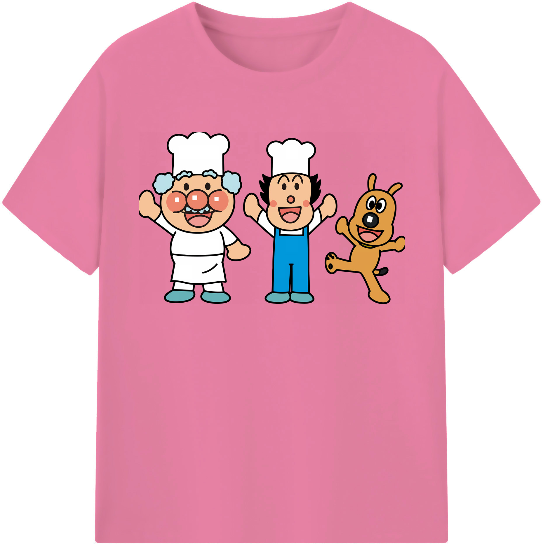 （画像用） アンパンマン Anpanman 綿100％半袖Tシャツ（フロントプリント）